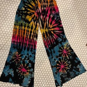 Kathmandu Colorful Tie-Dye Swishy Pants